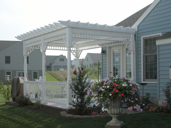 vinyl shade pergola