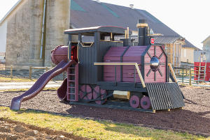 steam train swingset