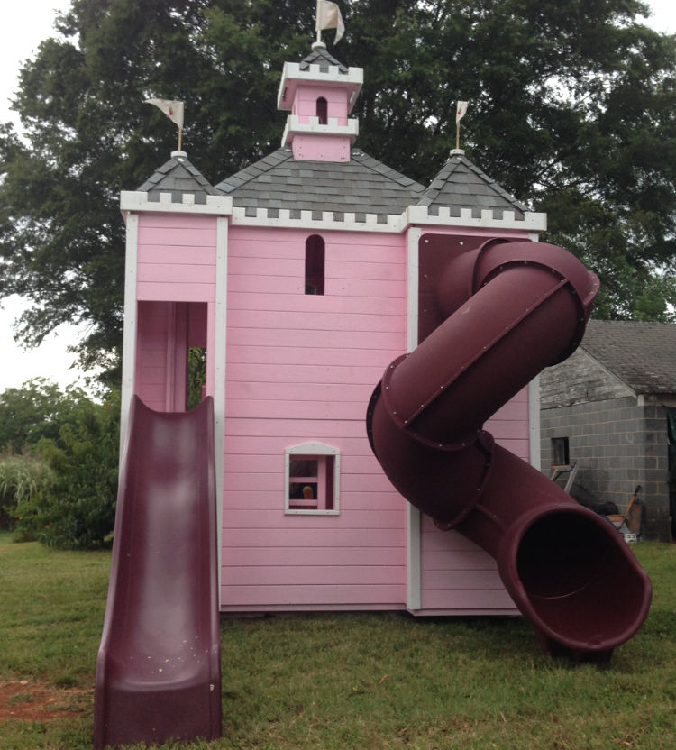 outdoor castle playset