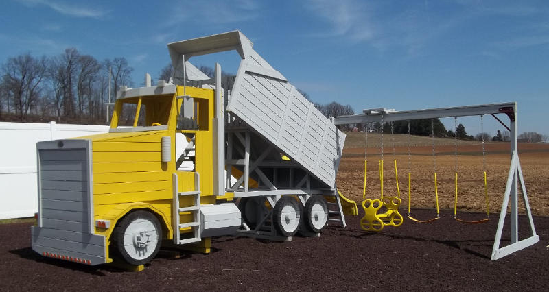 dump truck swing set