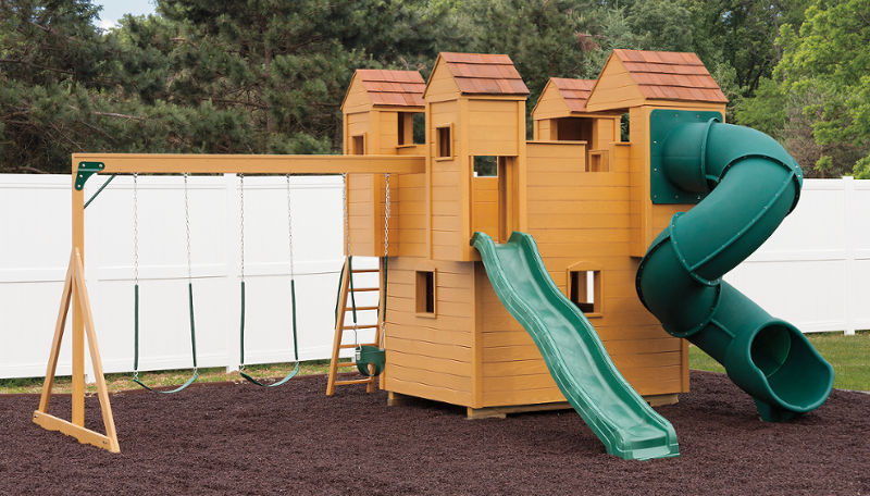 mountain view stockade swingset