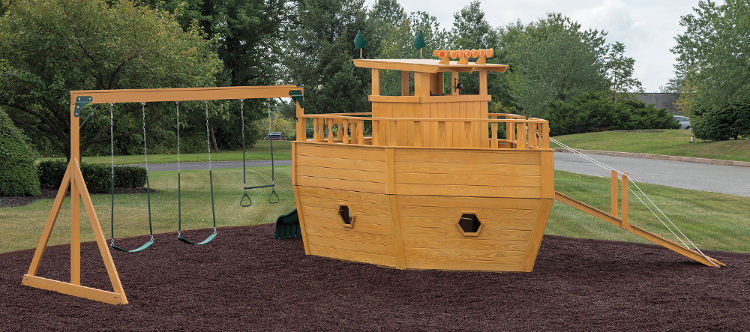 mountain view ship swingset