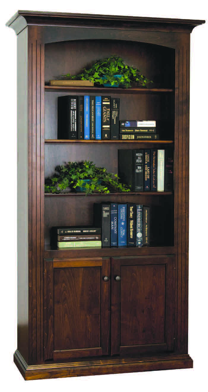 bookcase with hidden gun storage