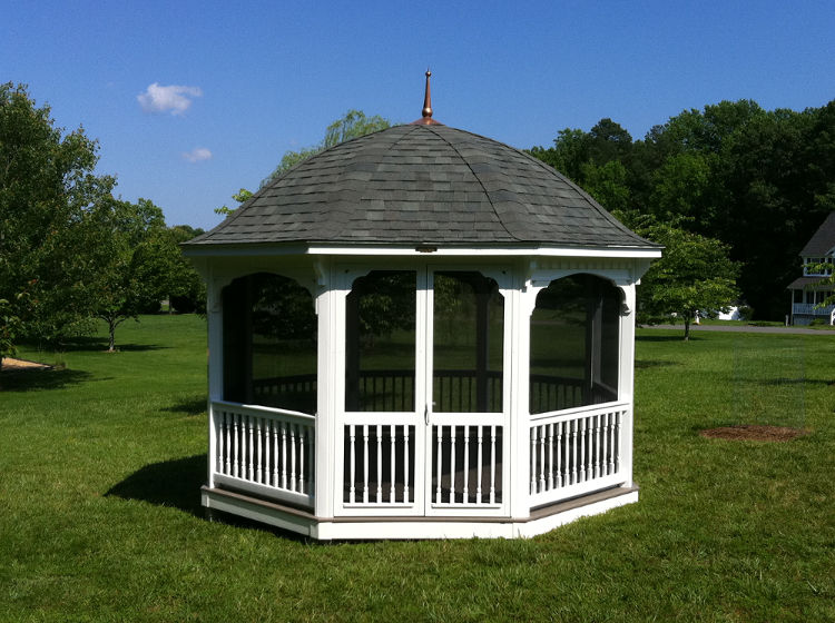 Majestic Octagon Vinyl Garden Gazebos Country Lane Amish Built 58