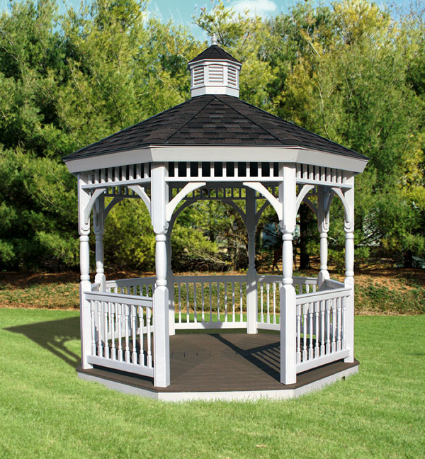 GardenCraft PVC Vinyl Gazebo - Low Maintenance