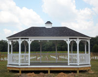 oval vinyl gazebo