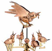 hen and chicks weathervane