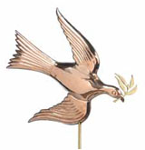 peace dove weathervane