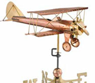 biplane weathervane