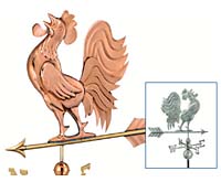 rooster weathervane