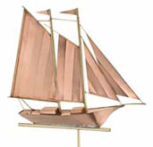 schooner weathervane