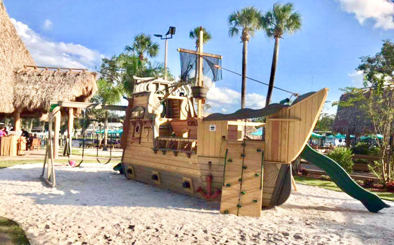 pirate ship swing set